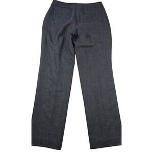Talbots wool blend CURVY sz 8 x 30 black winter pants business career casual
